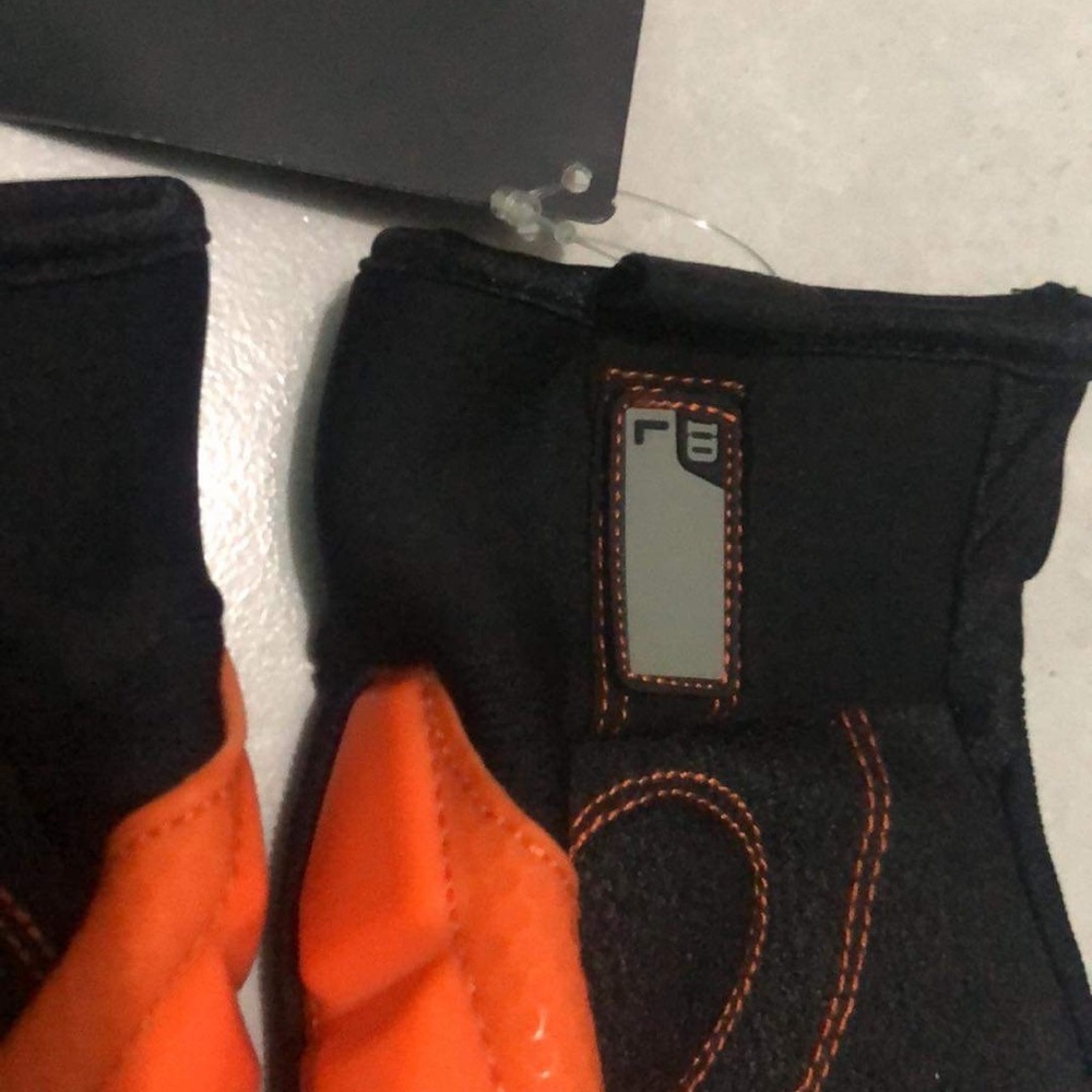 CRUDE D30 Work Gloves Black Orange Impact Protect Construction Sz Large - Picture 2 of 10